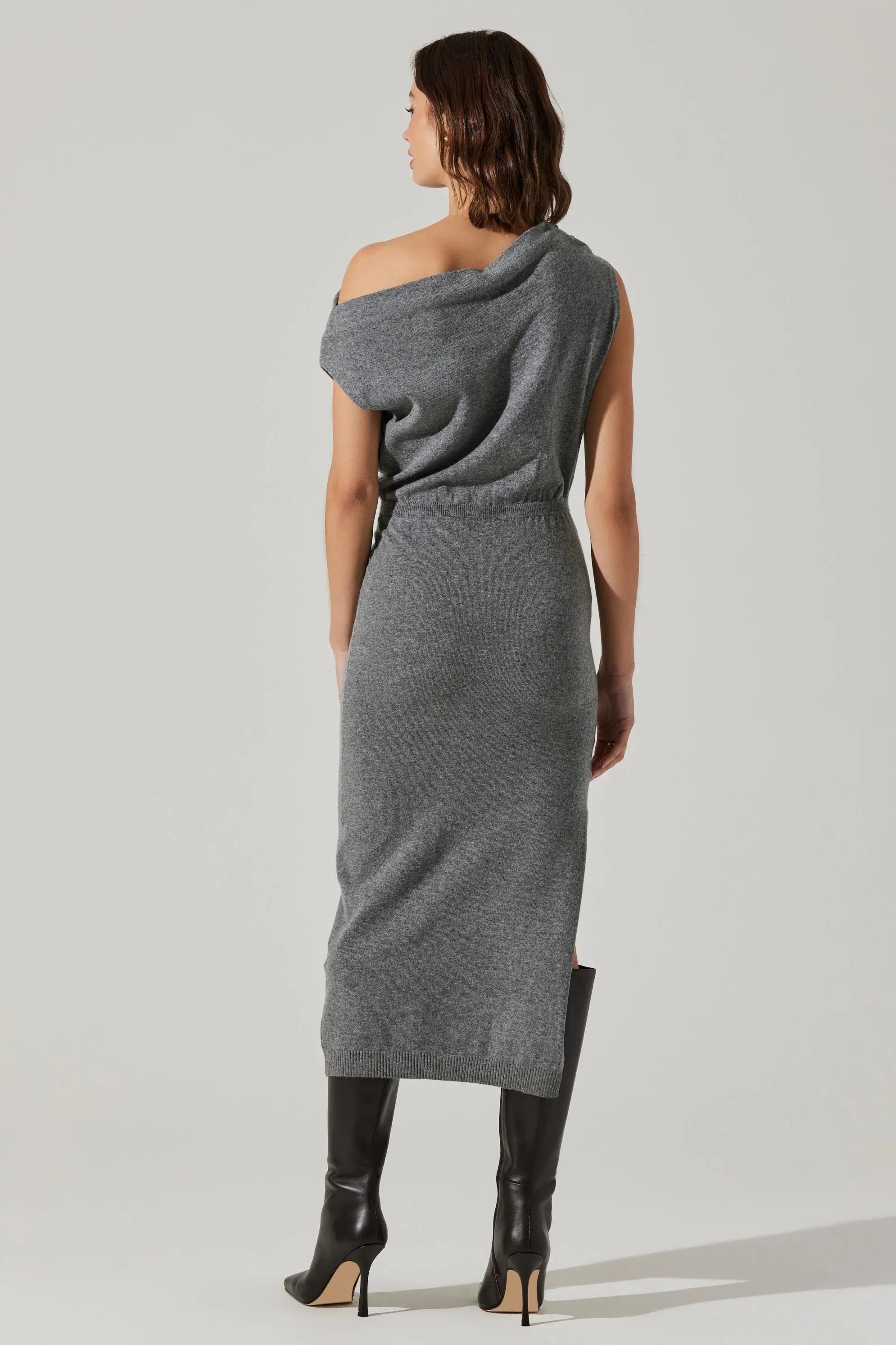 Val Sweater Dress - Charcoal