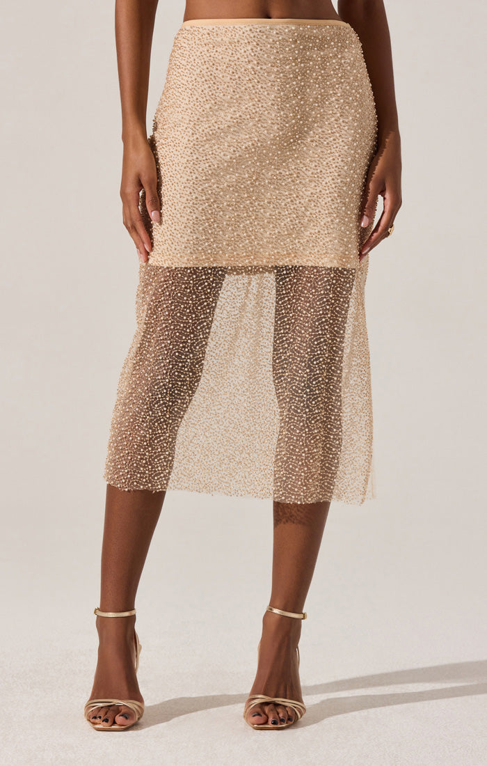 Messina Skirt - Champagne