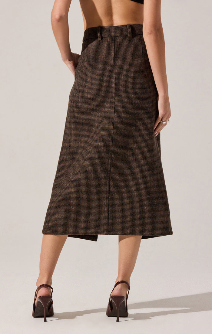 Rielle Skirt - Brown Plaid