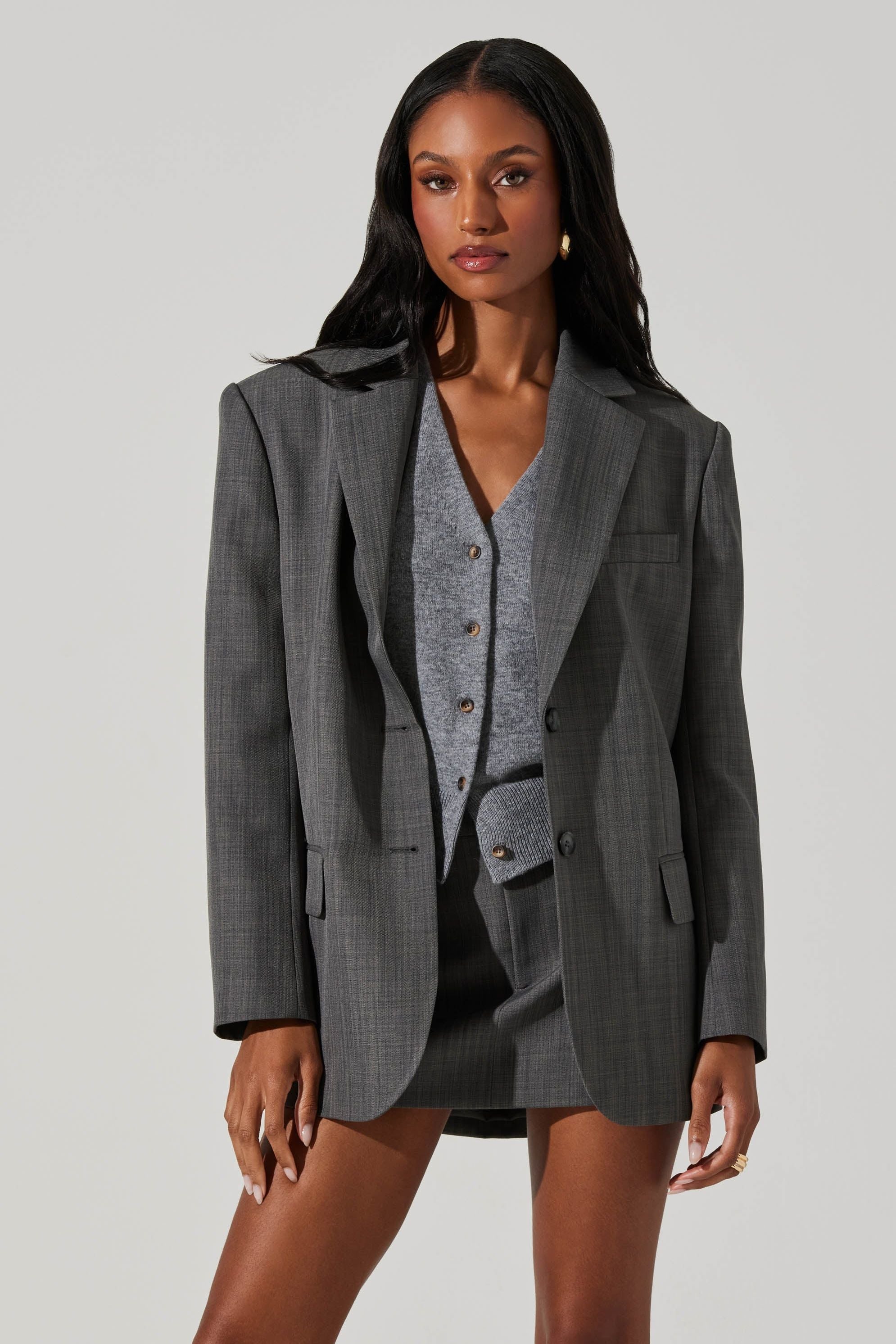 Isadora Blazer - Charcoal