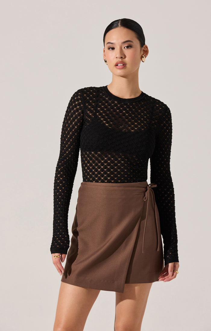 Dex Sweater Top - Black