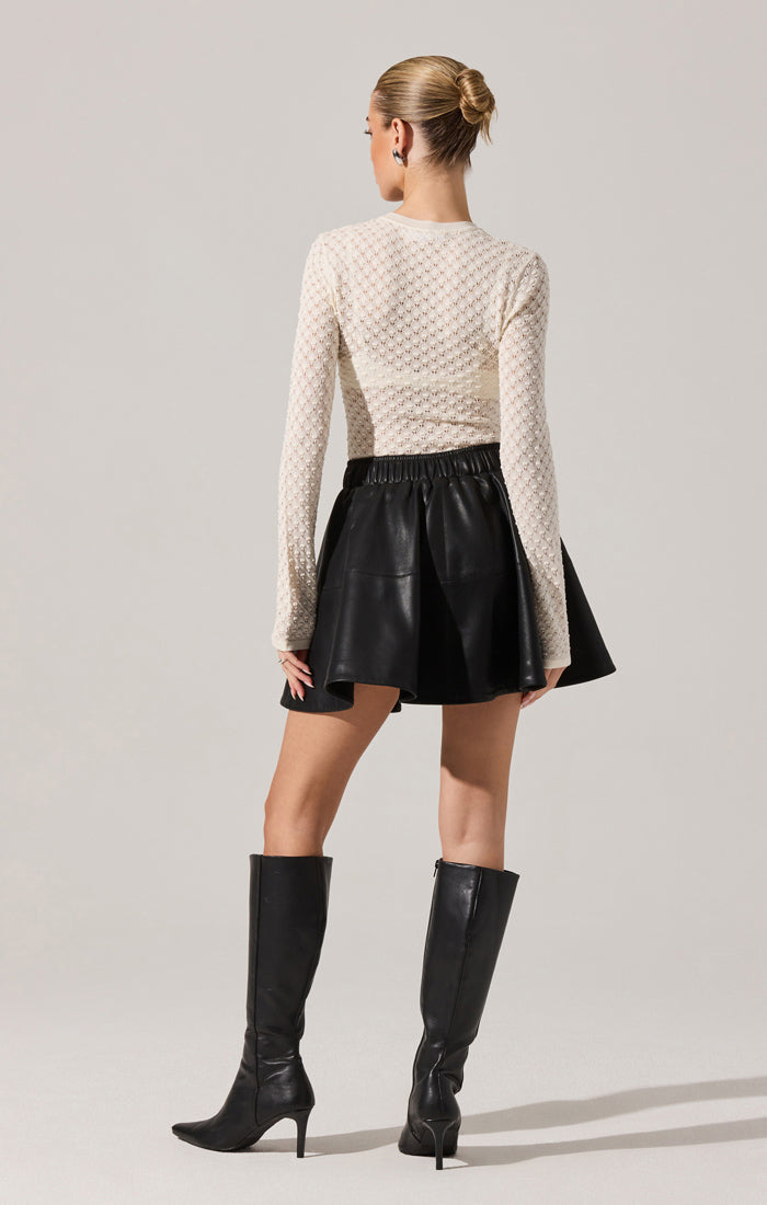 Dex Sweater Top - Cream