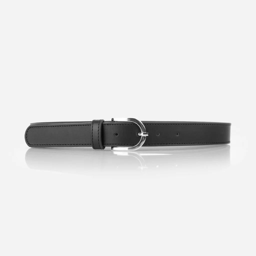 The Accent Belt - Black & Sliver