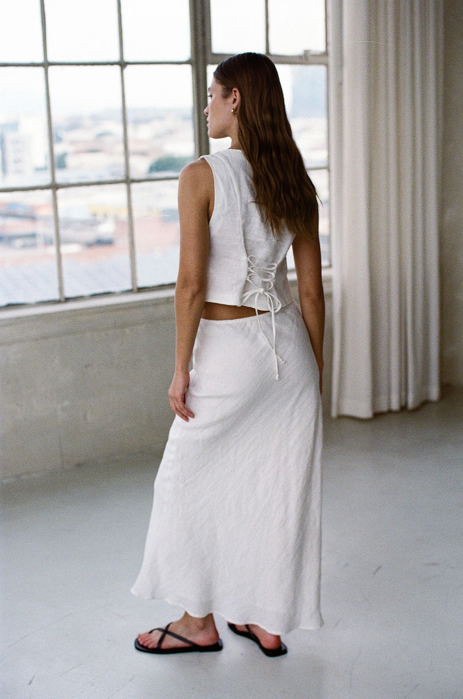 Harley Vest Top - Off White