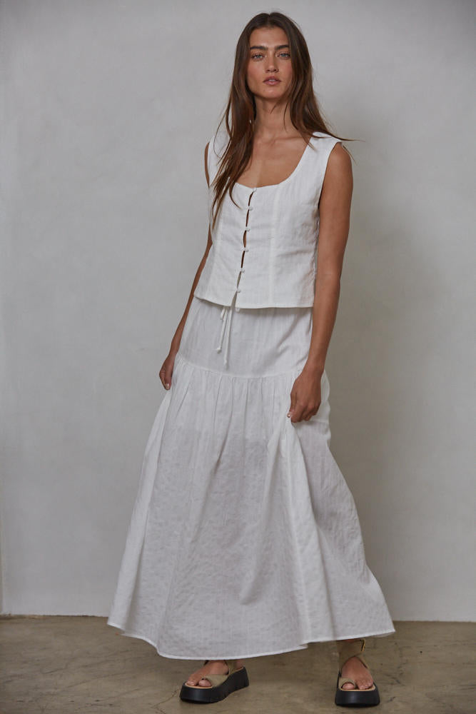 Julian Maxi Skirt - Off White