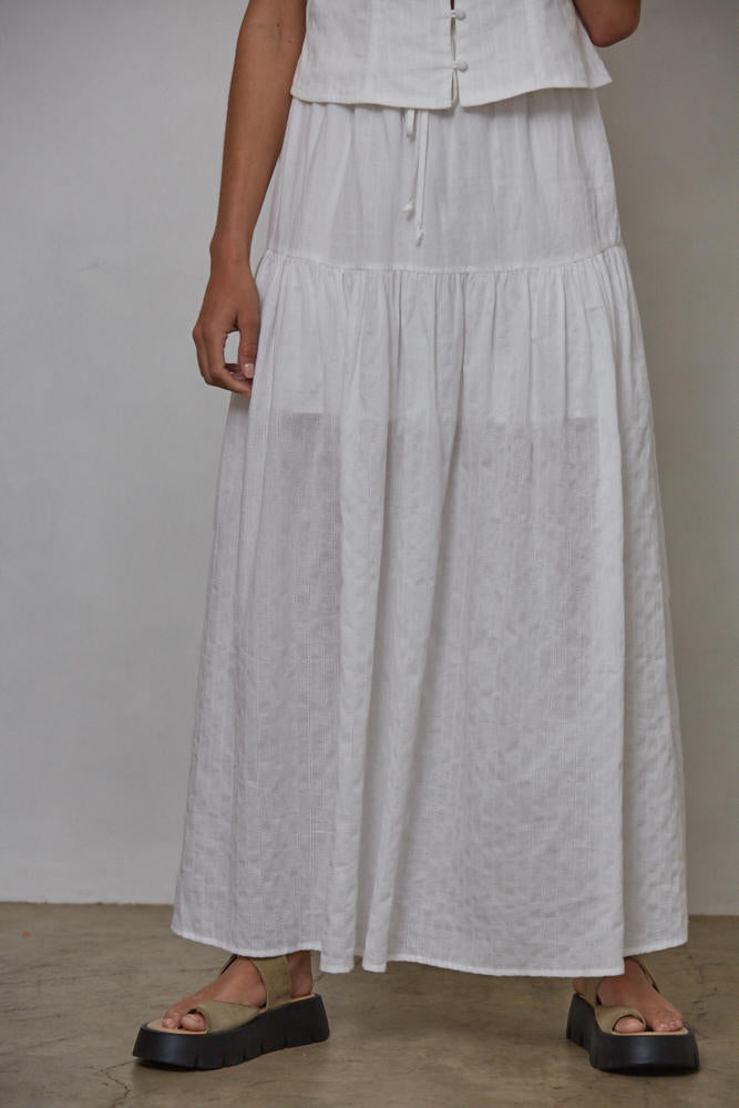 Julian Maxi Skirt - Off White