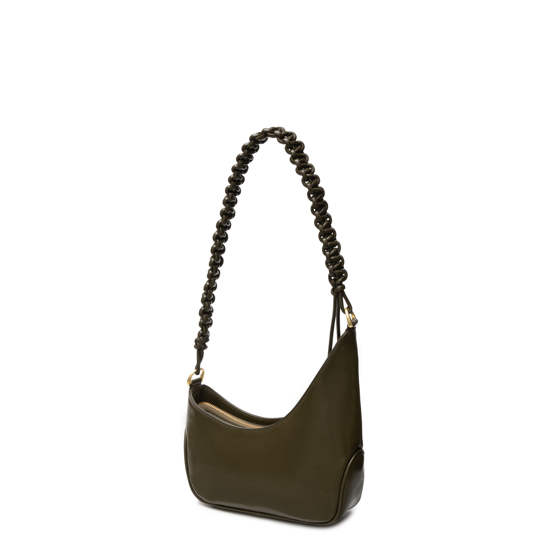 Sancia Maria bag in olive leather — interior view