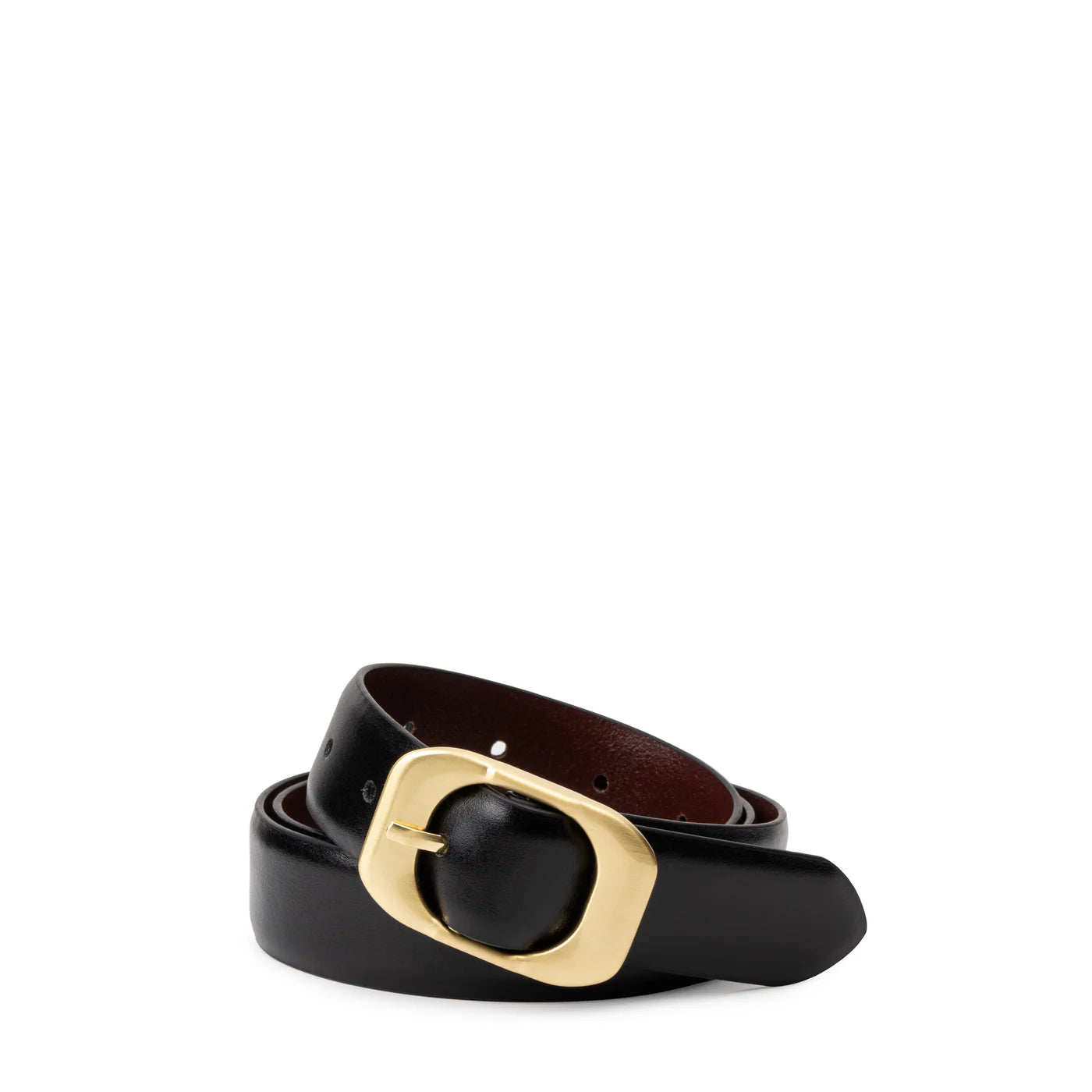 100% vegetable tanned leather black belt 