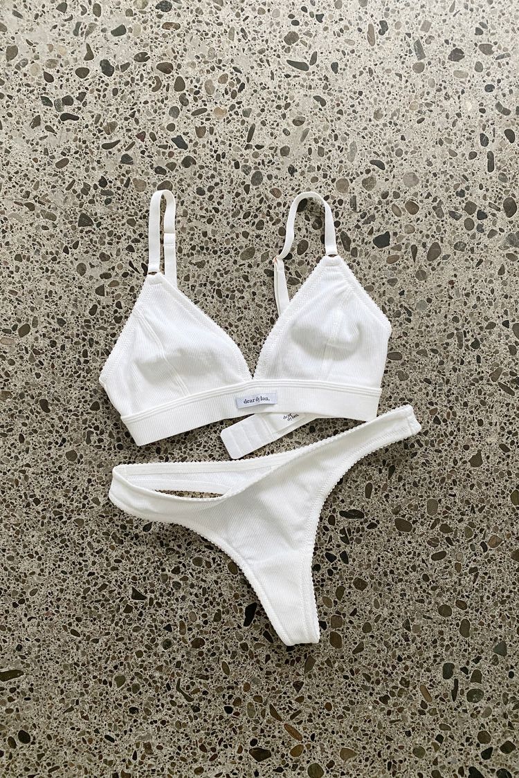 Organic Bralette - Blanc