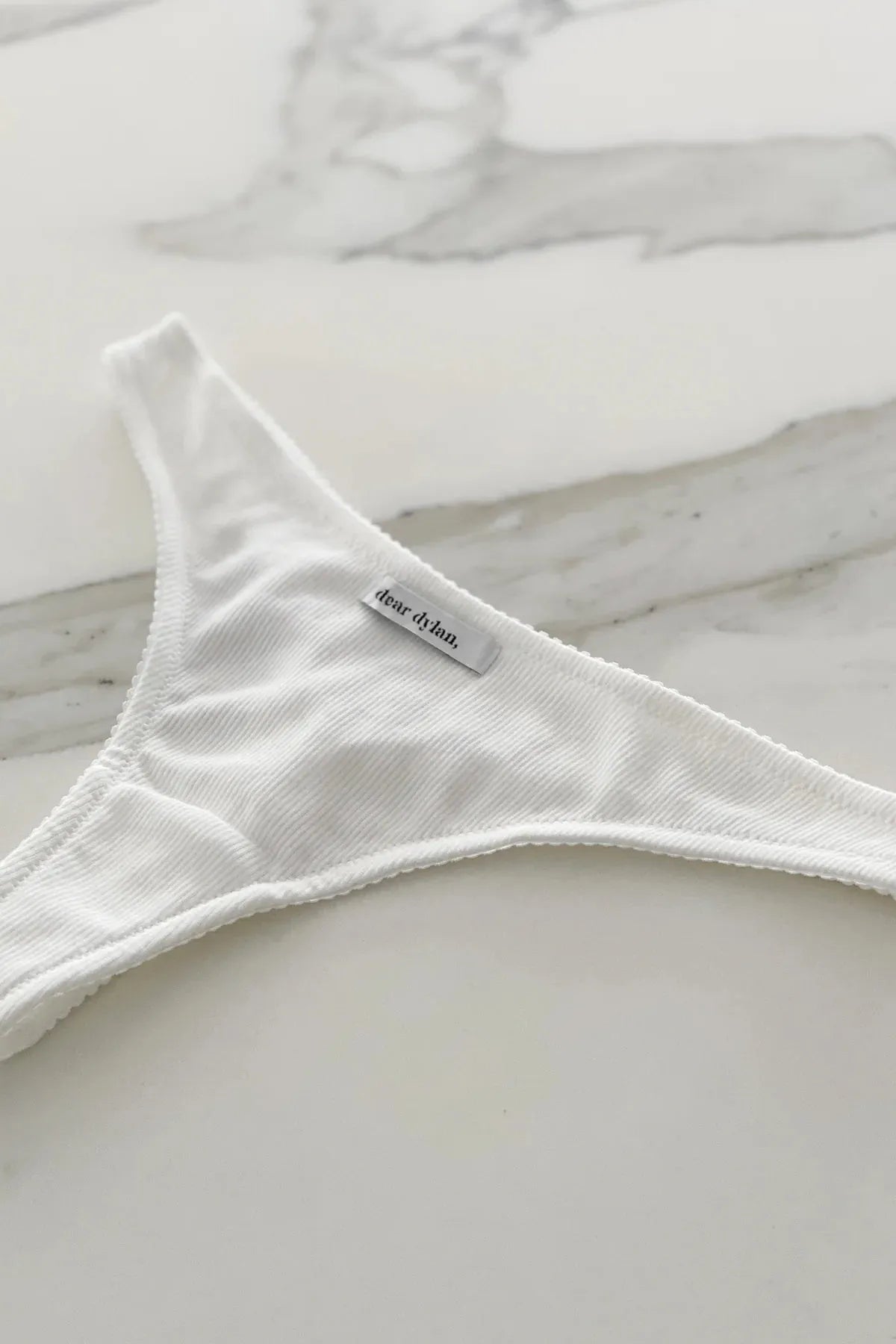 Organic Daily Thong - Blanc