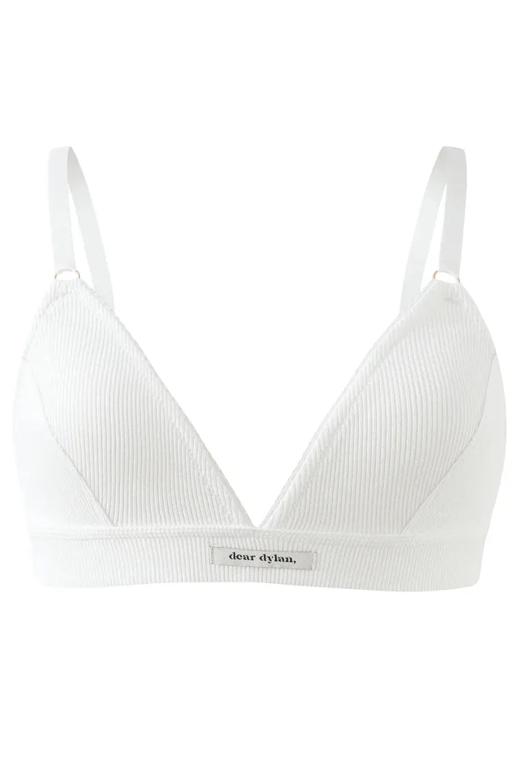 Organic Bralette - Blanc