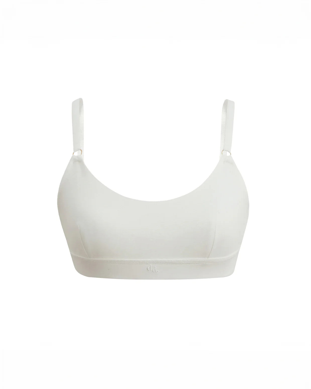 Organic Cotton Crop Bralette - Blanc