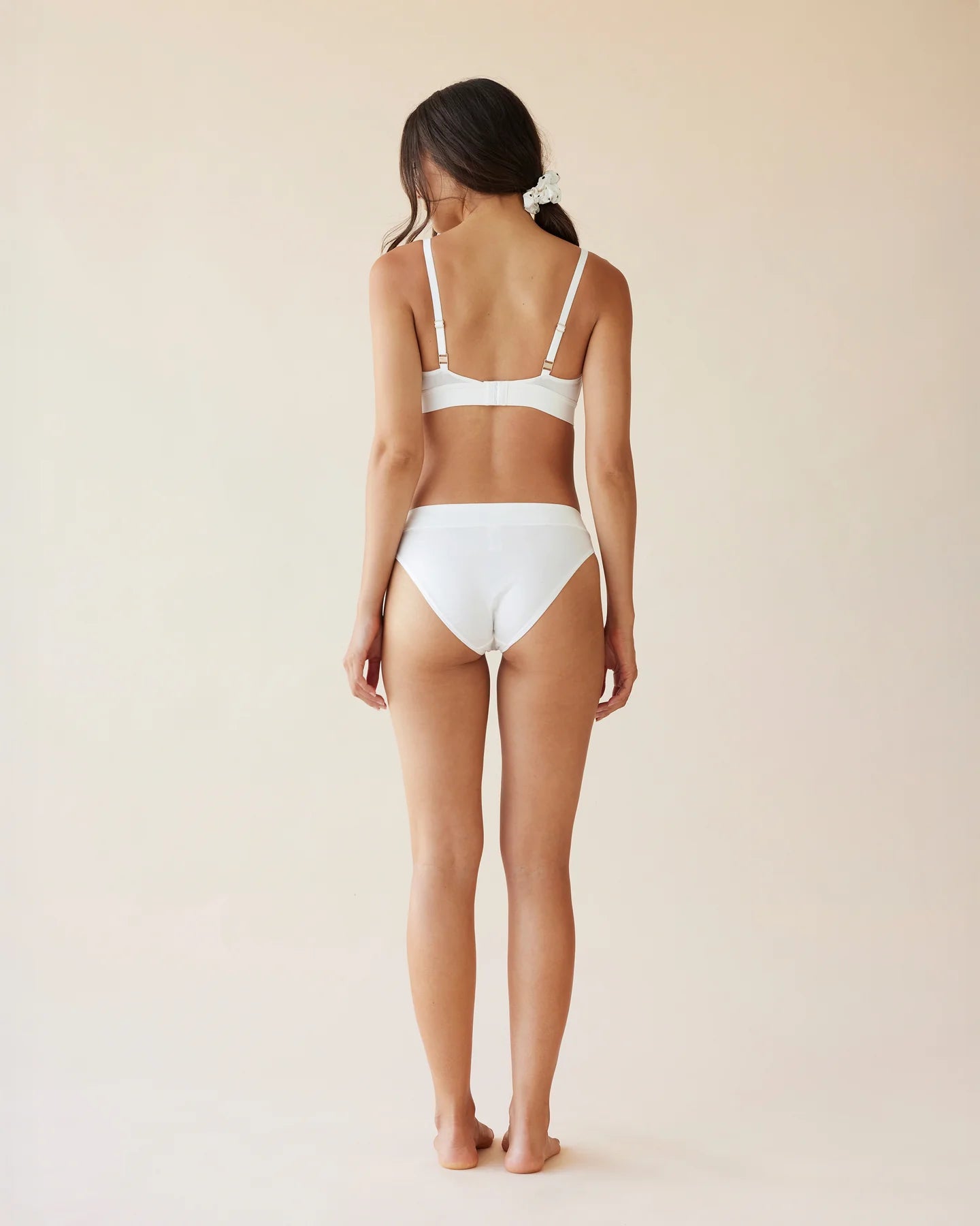 Organic Cotton Crop Bralette - Blanc