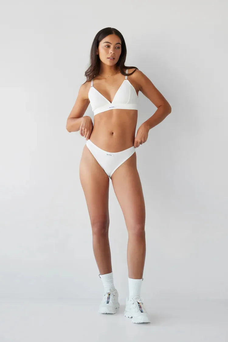 Organic Bralette - Blanc