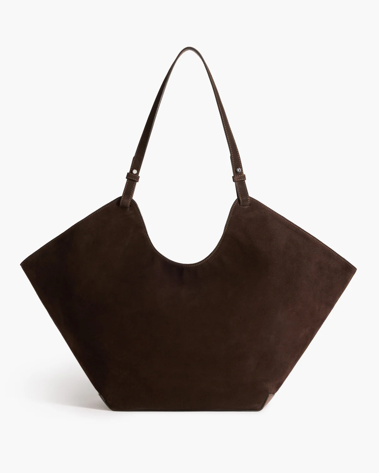 Dahlia Tote Bag Suede Chocolate