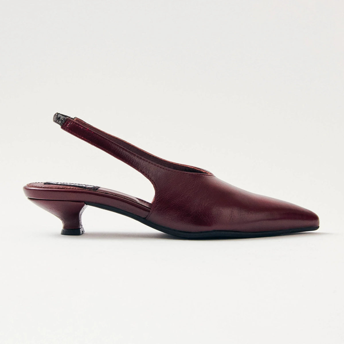 Eros Leather Pumps – Burgundy