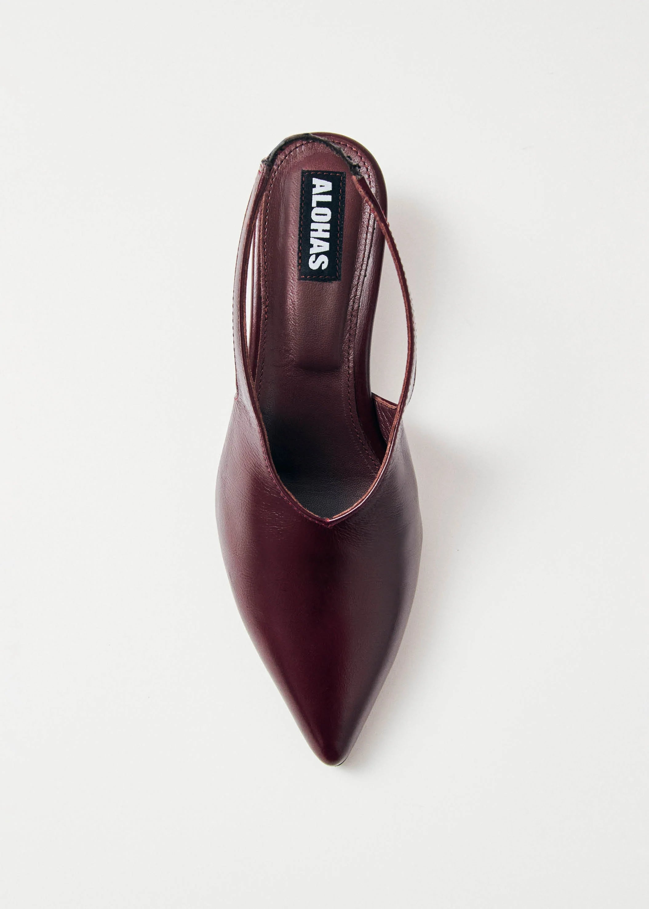 Eros Leather Pumps – Burgundy