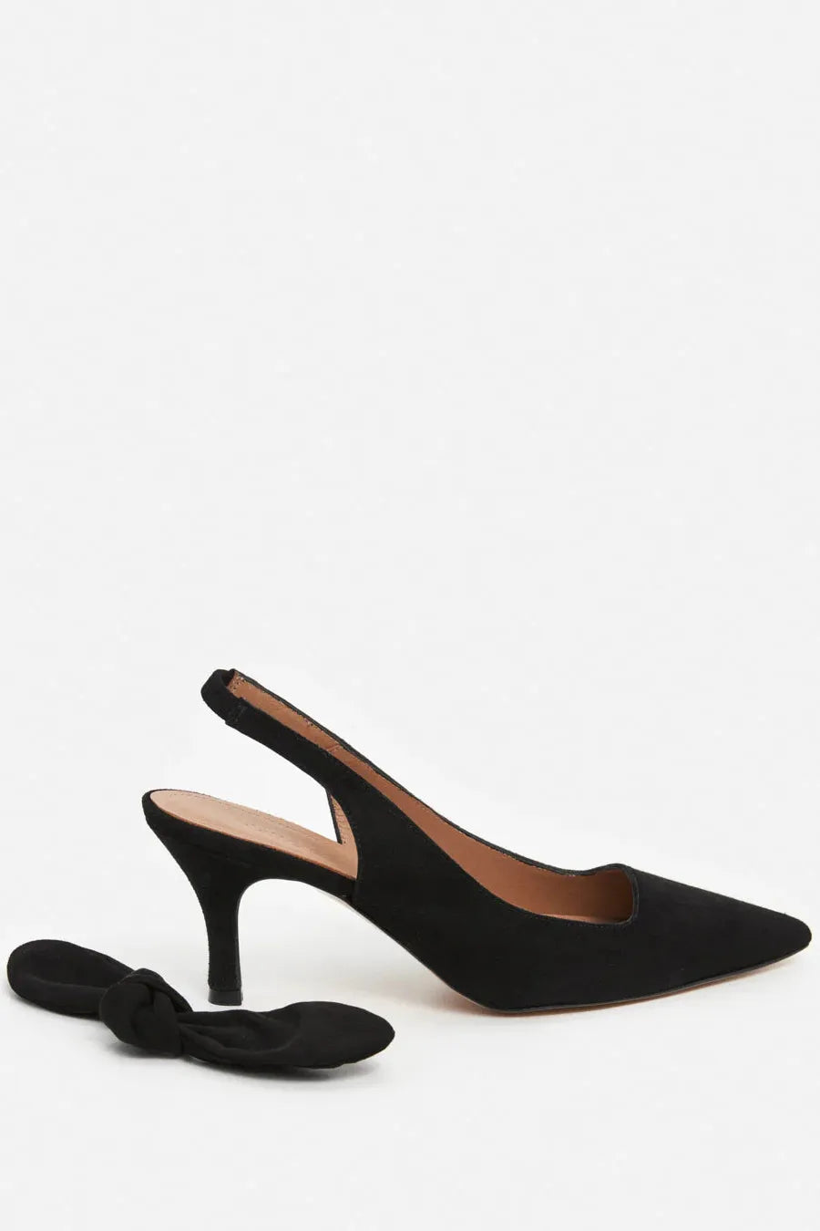 Franchesca Bow - Suede Black