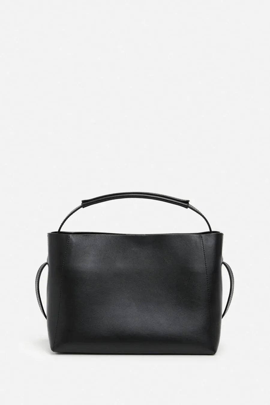 Hedda Midi Handbag - Leather Black