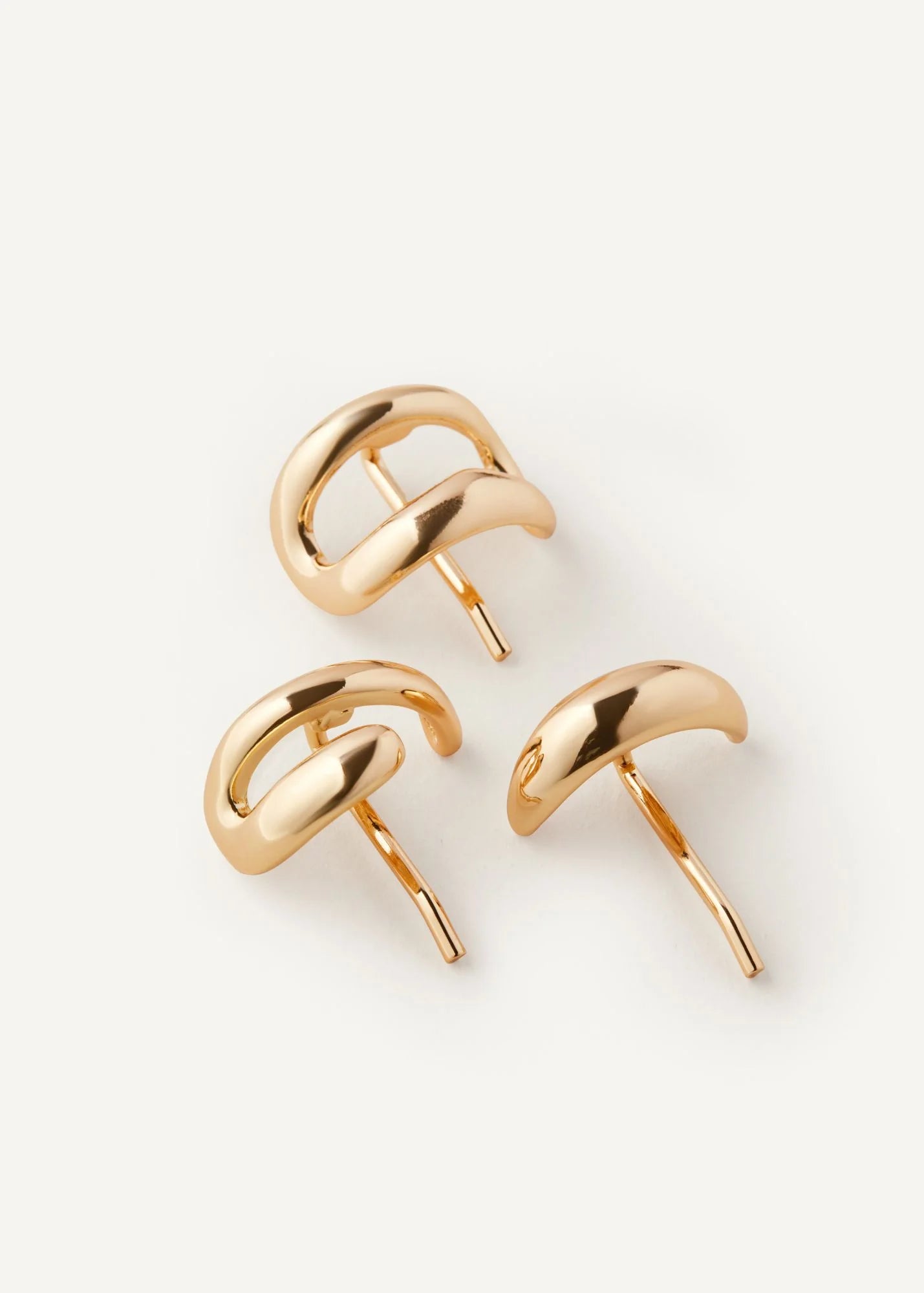 Kov Essentials Gold Hair Cuffs set of three unique metallic designs