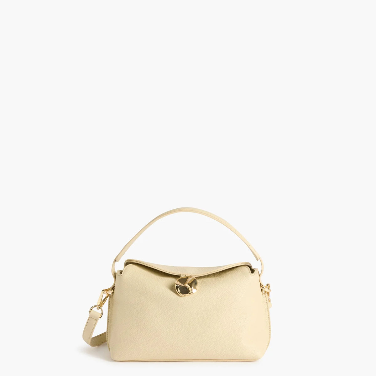 Flattered Hanna Mini Bag - Grained Leather Creme | Made in Italy