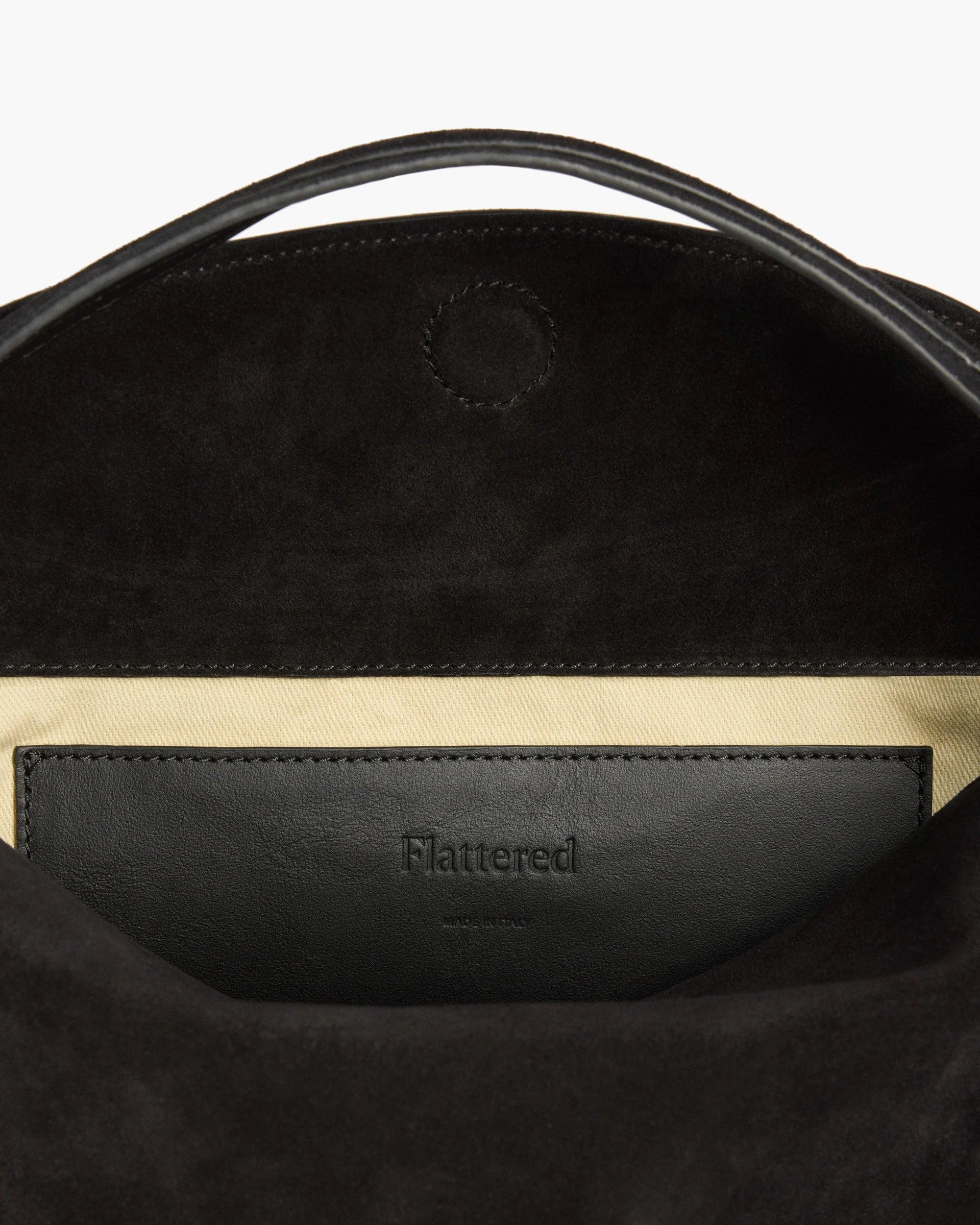 Helia Handbag - Black Suede