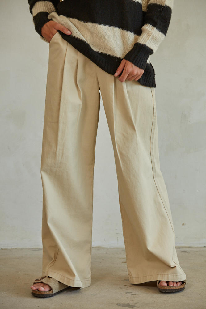 Honey Drop Pants - Beige