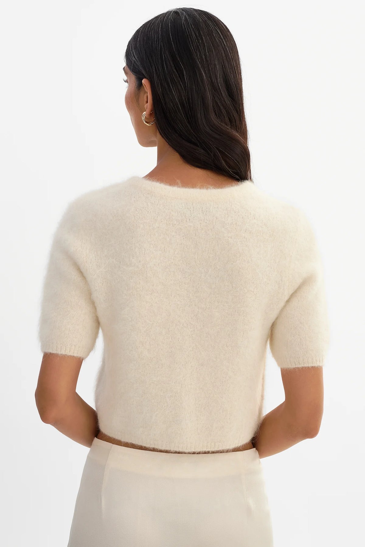 Kendra Cropped Cardigan - Ivory