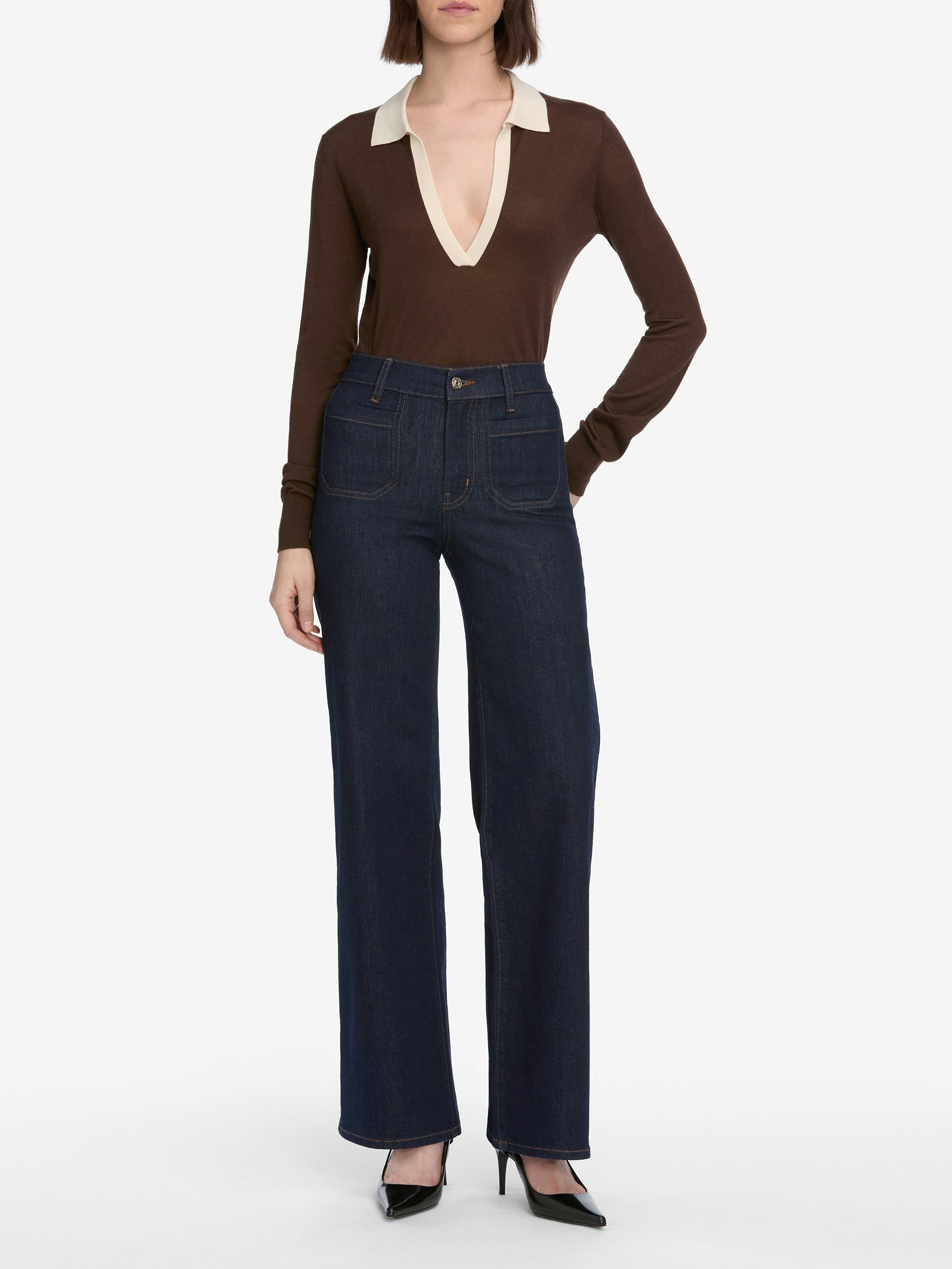Le Slim Palazzo Modernist Pocket - Rinse