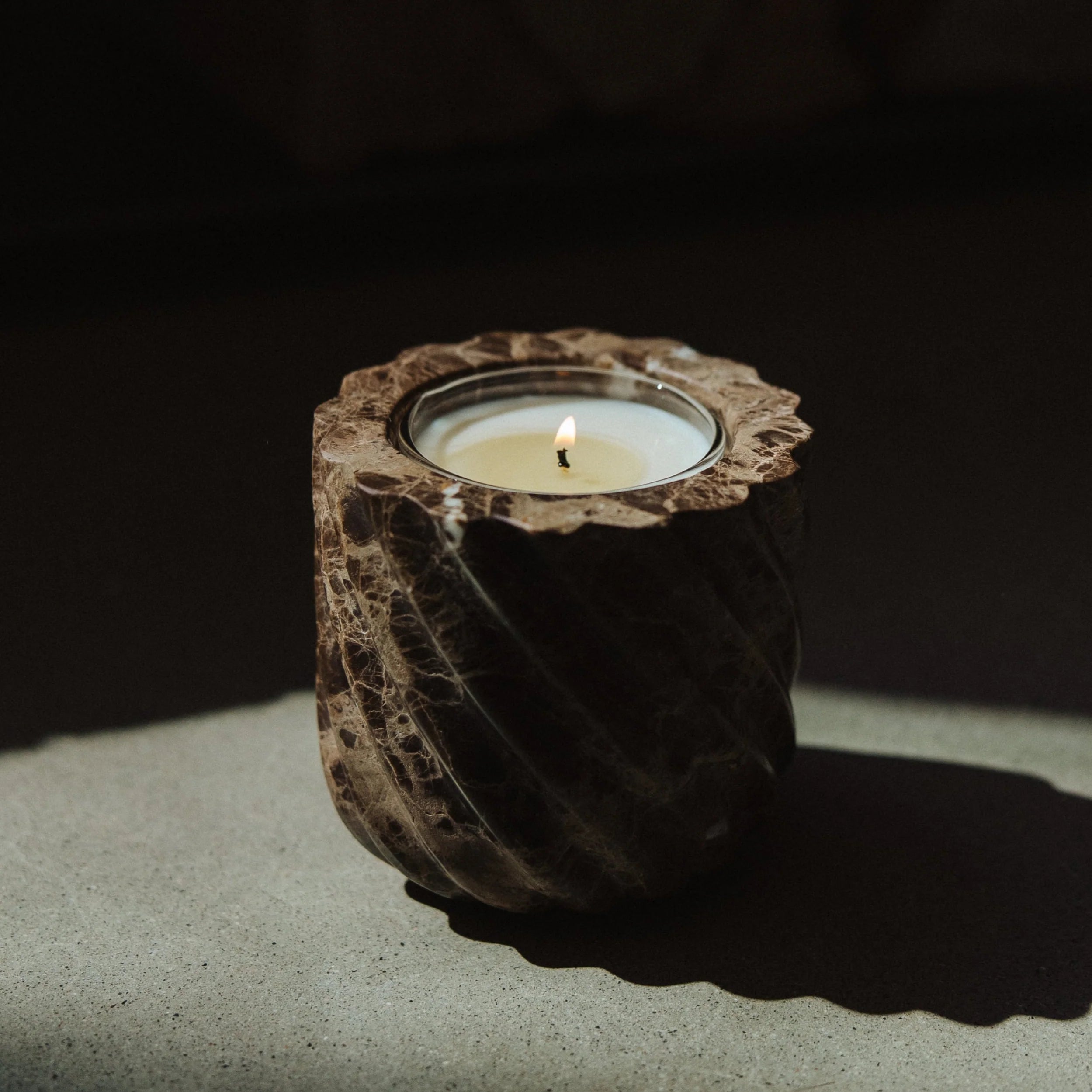 Brown Emperador Marble Vessel