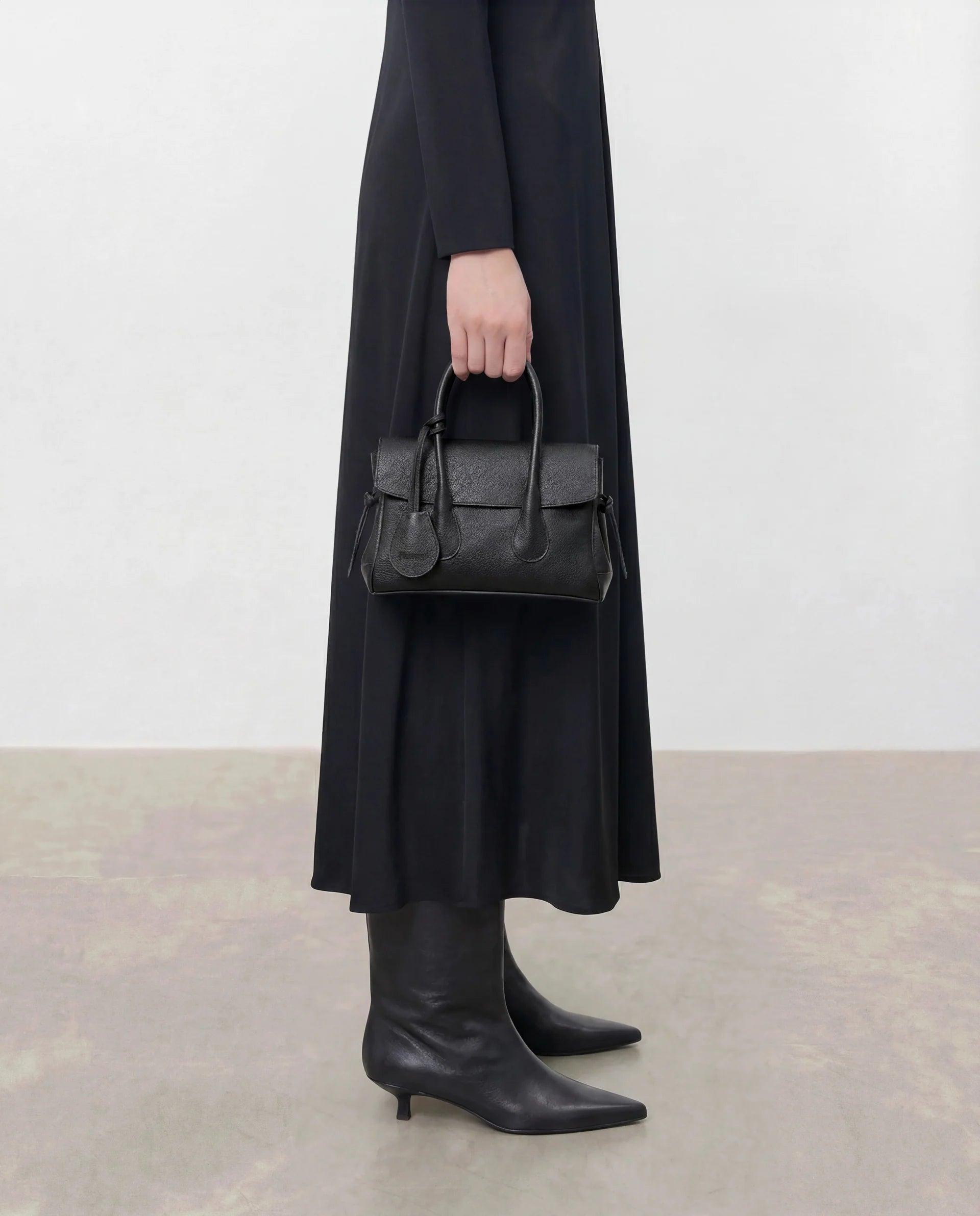Lydia Mini Bag Grained - Black