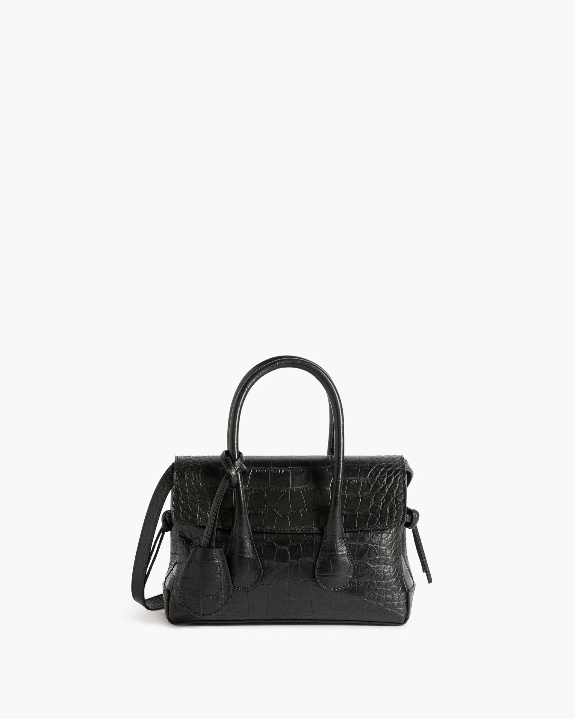 Lydia Mini Bag - Black Croco Leather