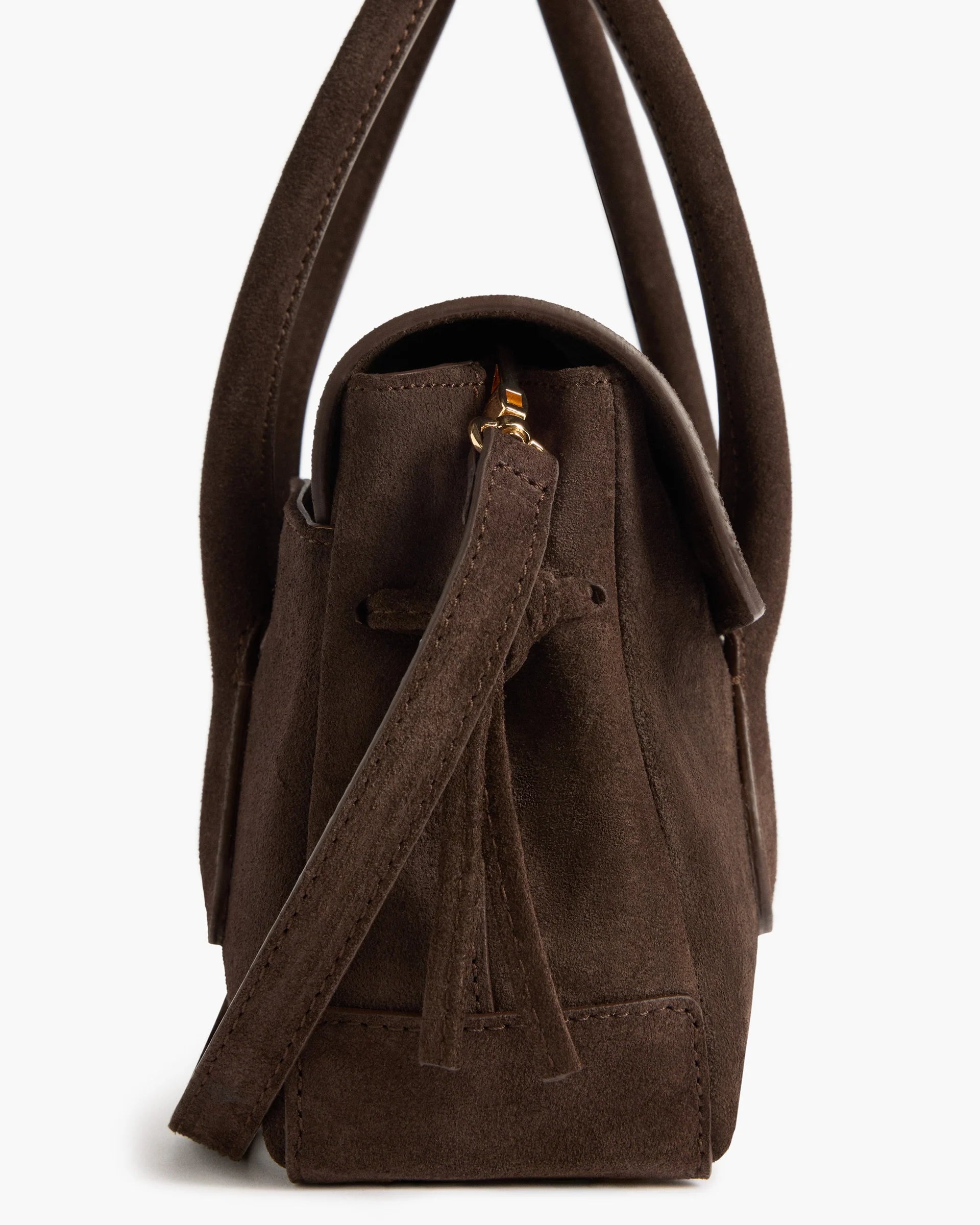 Lydia Mini Bag Suede - Chocolate