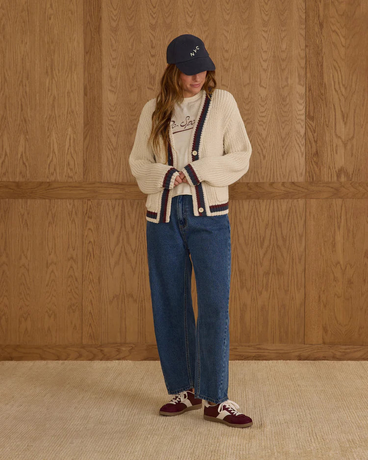 Collegiate Cardigan - Natural