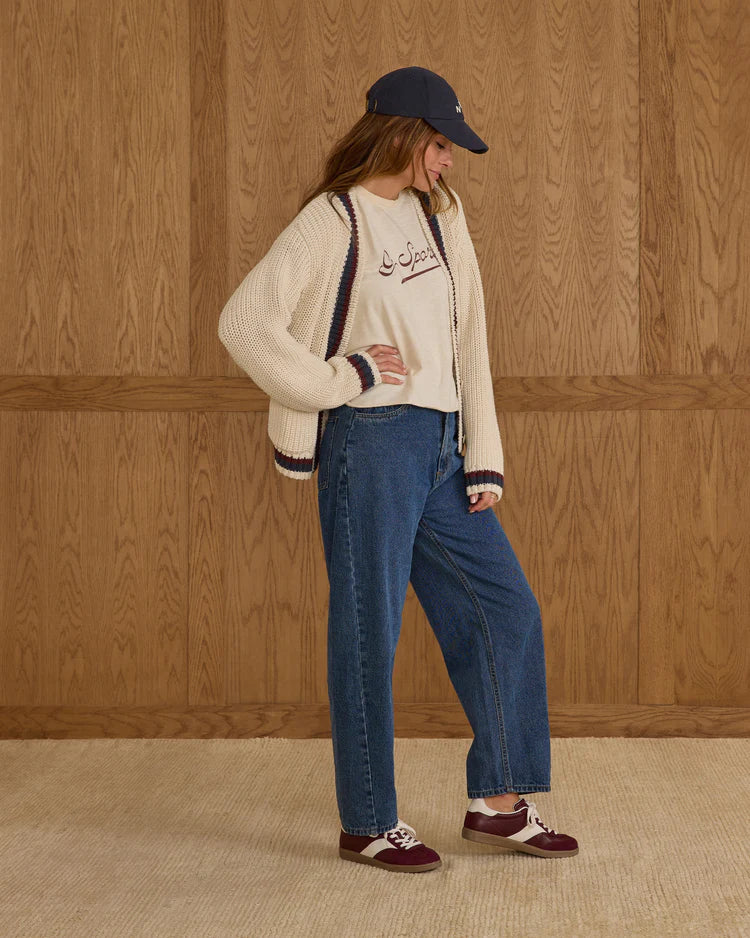 Collegiate Cardigan - Natural