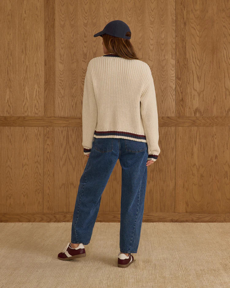 Collegiate Cardigan - Natural