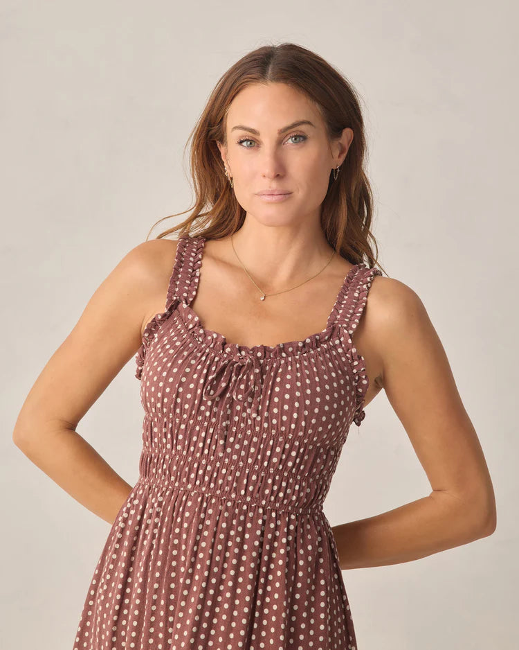 Jane Dress - Chocolate Polka Dot