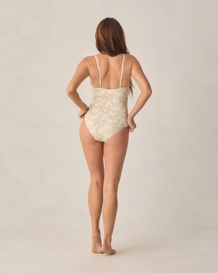 Keyhole One-Piece - Lemon Meadow