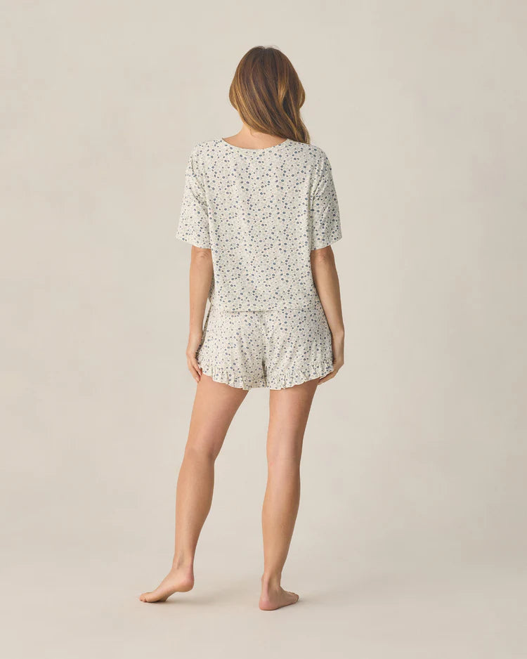 Mosie Set - Blue Ditsy