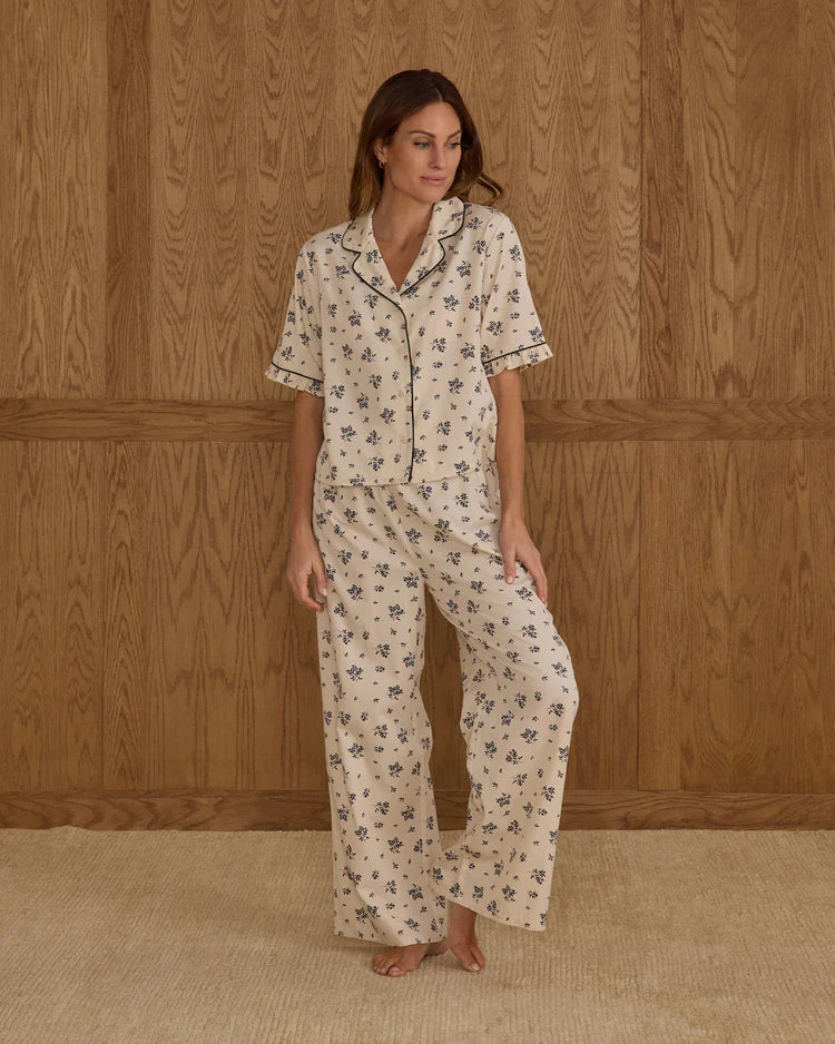 Woven Pajama Set - Blue Floral