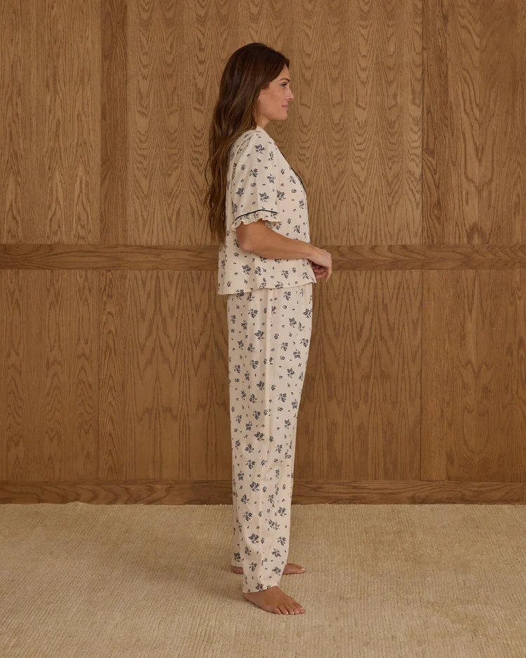 Woven Pajama Set - Blue Floral