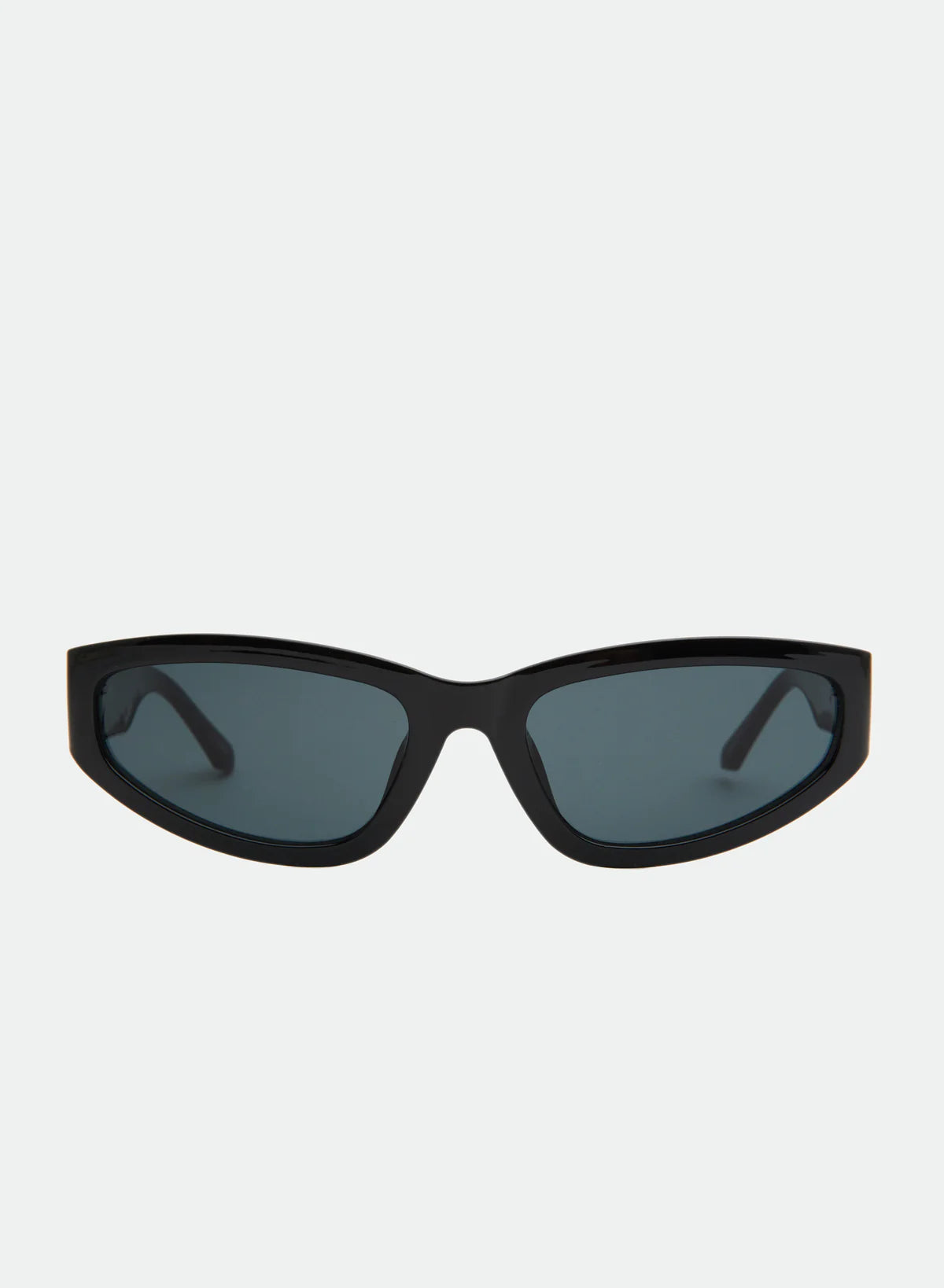 black sunglasses with smokey lense