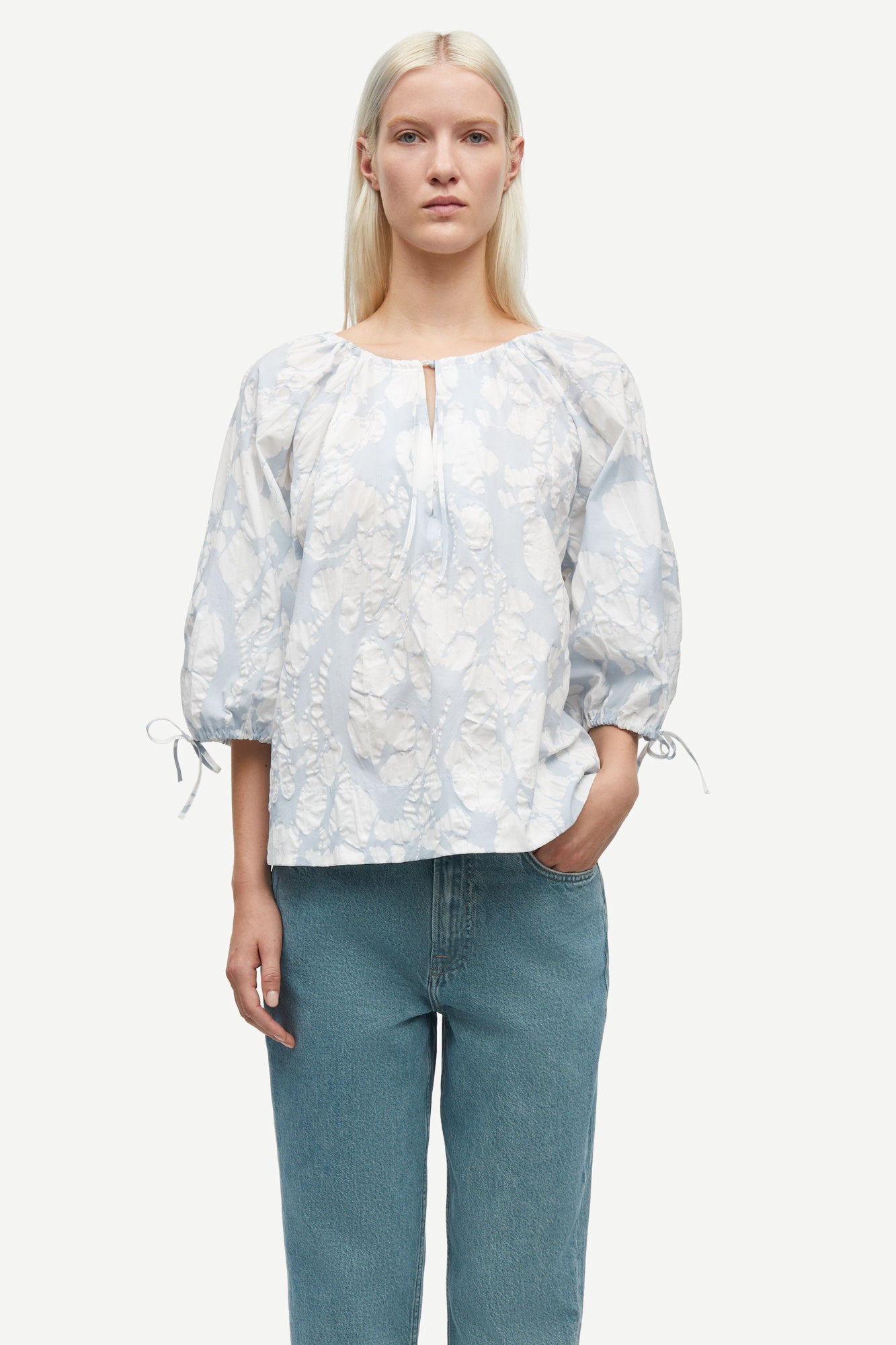 organic cotton lightweight summer blouse