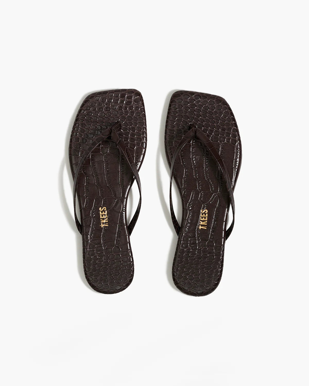 Square Toe Lily Croc – Carob