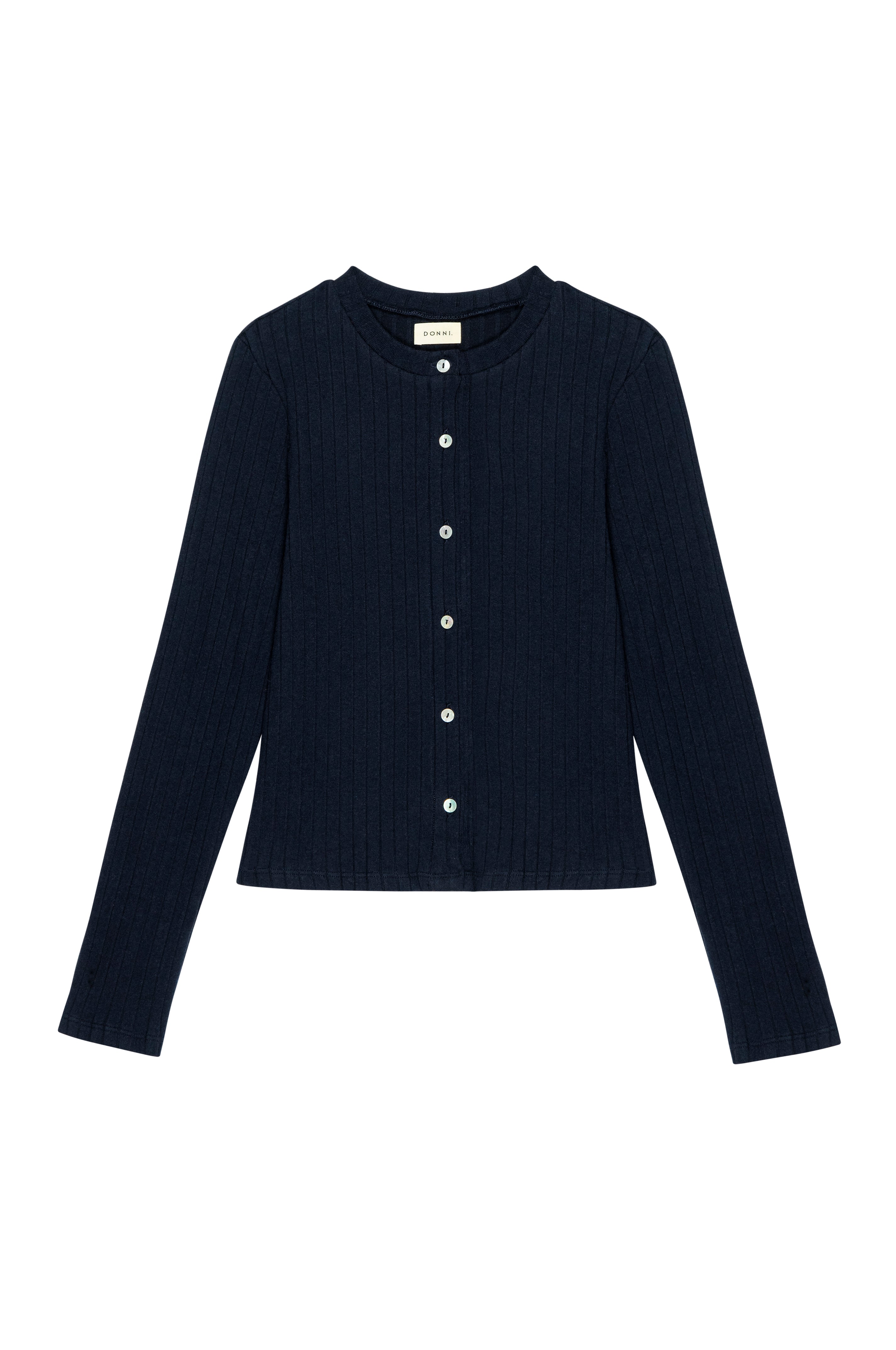 The Sweater Rib Cardi - Navy
