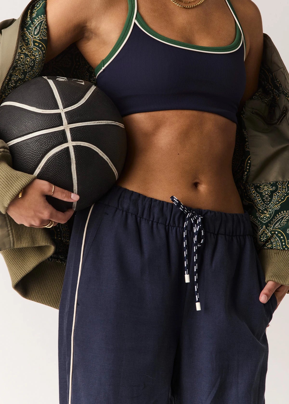 Rhythm Faye Racerback Bra - Navy