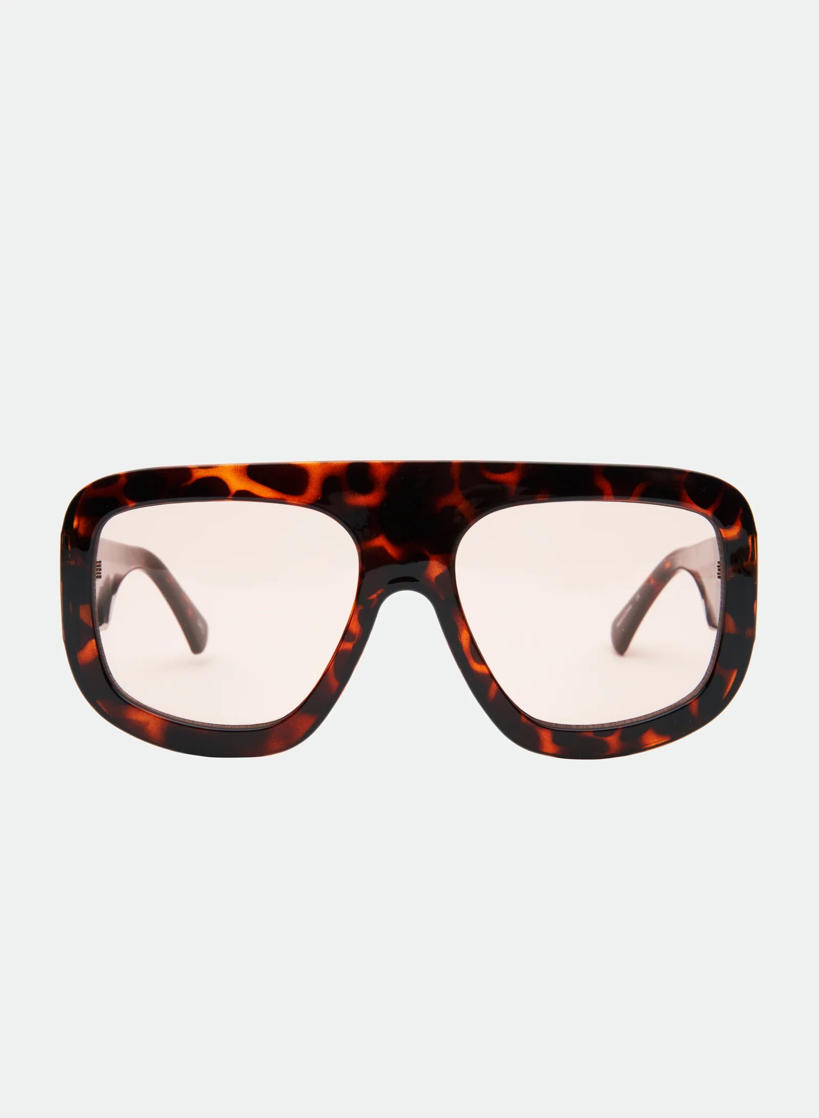 oversized aviator sunglasses with pink lenses