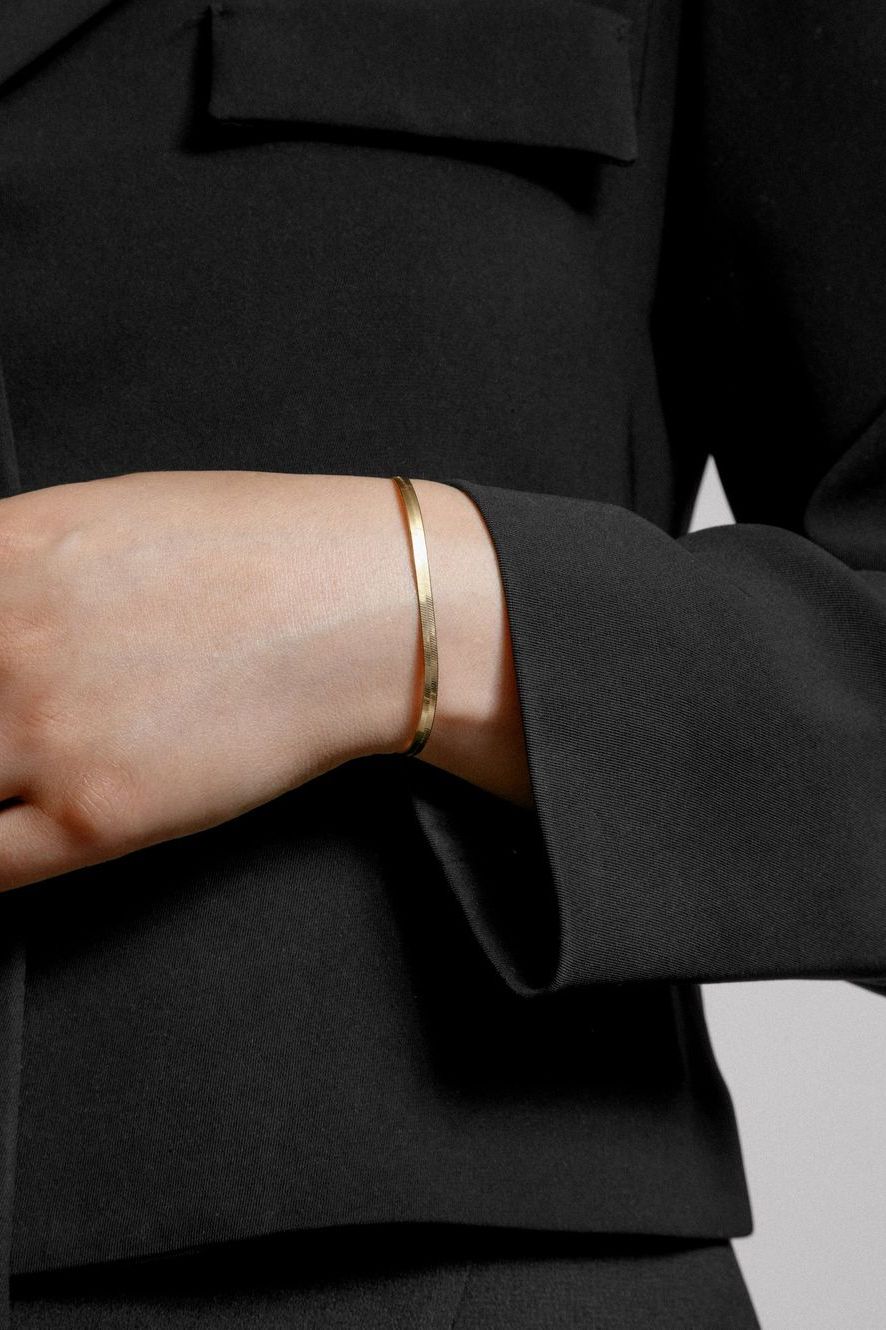 Herringbone Bracelet - Gold