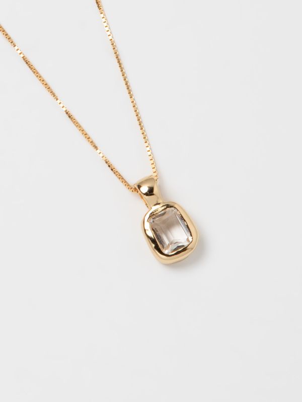 Freya Necklace - Seafoam Amethyst and Gold