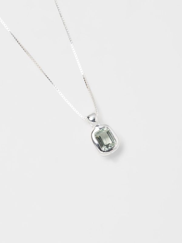 925 Sterling Silver gemstone pendant necklace